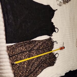 Black and Tan Lace Dresses